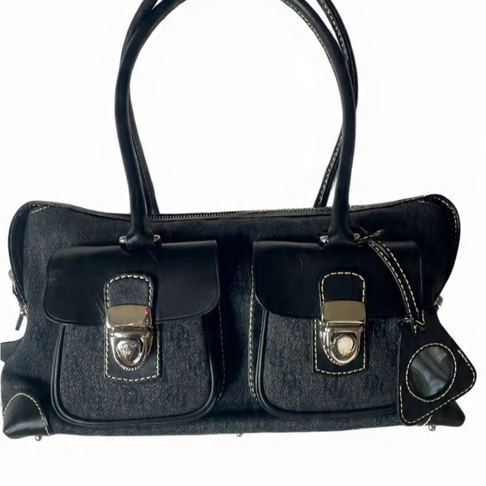 DOONEY AND BOURKE 
 anniversary signature double pocket satchel handbag